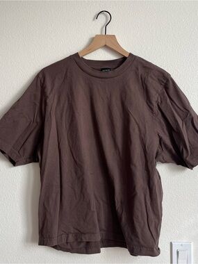 Cotton On Brown Short-Sleeve Crewneck Tee